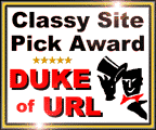 Duke of URL's classy Site Award