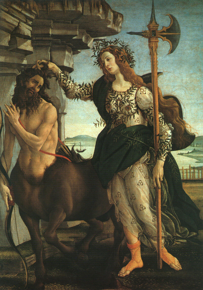 Minerva and the centaur, c.1488, Sandro Botticelli
