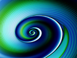 Blue Green Spiral
