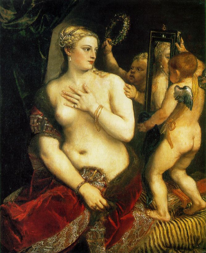 Venus with a Mirror, Titian, c.1555